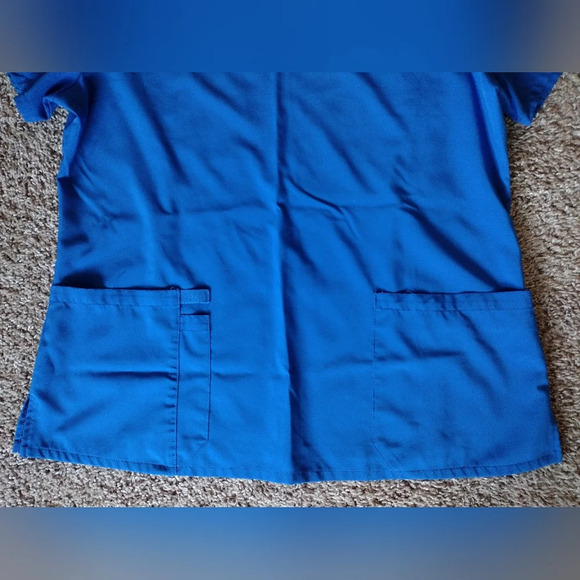 Dickies Women's Blue V-Neck Scrub Top - Picture 5 of 10
